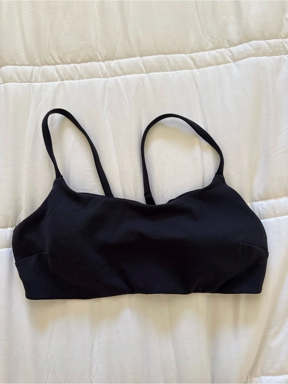 lululemon athletica black sports bra size 8
